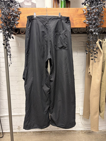 2024 Maison Margiela Lightweight Black ‘Parachute’ Wide Leg Pants