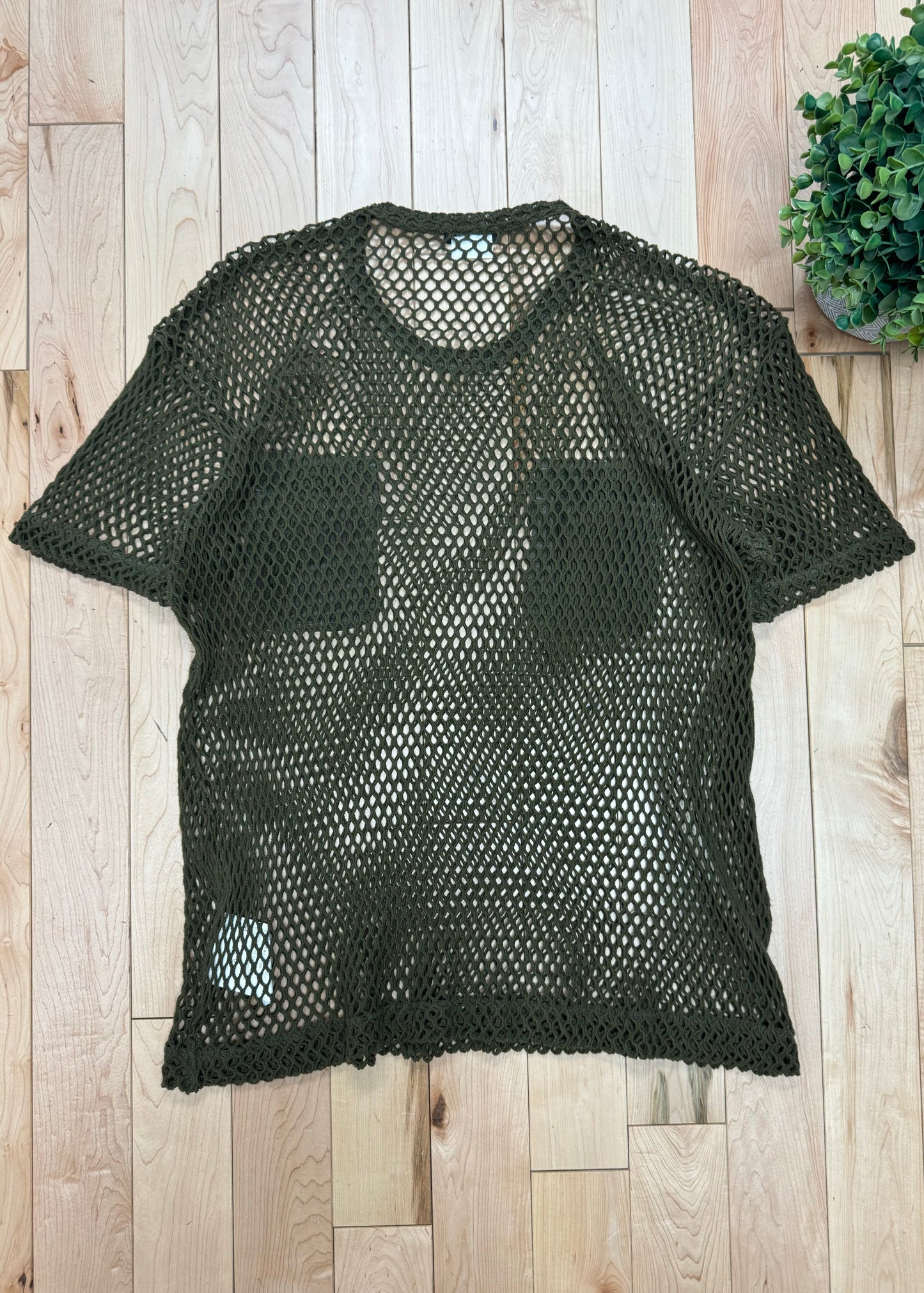 SS2014 Comme Des Garçons Homme Plus Mesh Military T-Shirt