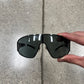 2000s Gucci Black ‘Shield’ Split Bar Sunglasses