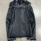 Balmain Genuine Fox Fur Lambskin Leather Jacket