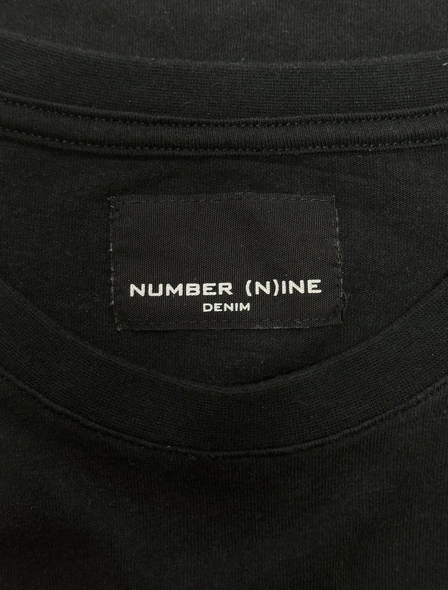 Number (N)ine Chest Logo Black T-Shirt