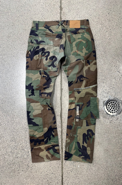 20472011 Reconstructed ‘Paper Doll’ Camo Cargo Pants