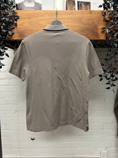 Hermes Embroidered ‘H Logo’ Brown Cotton Polo