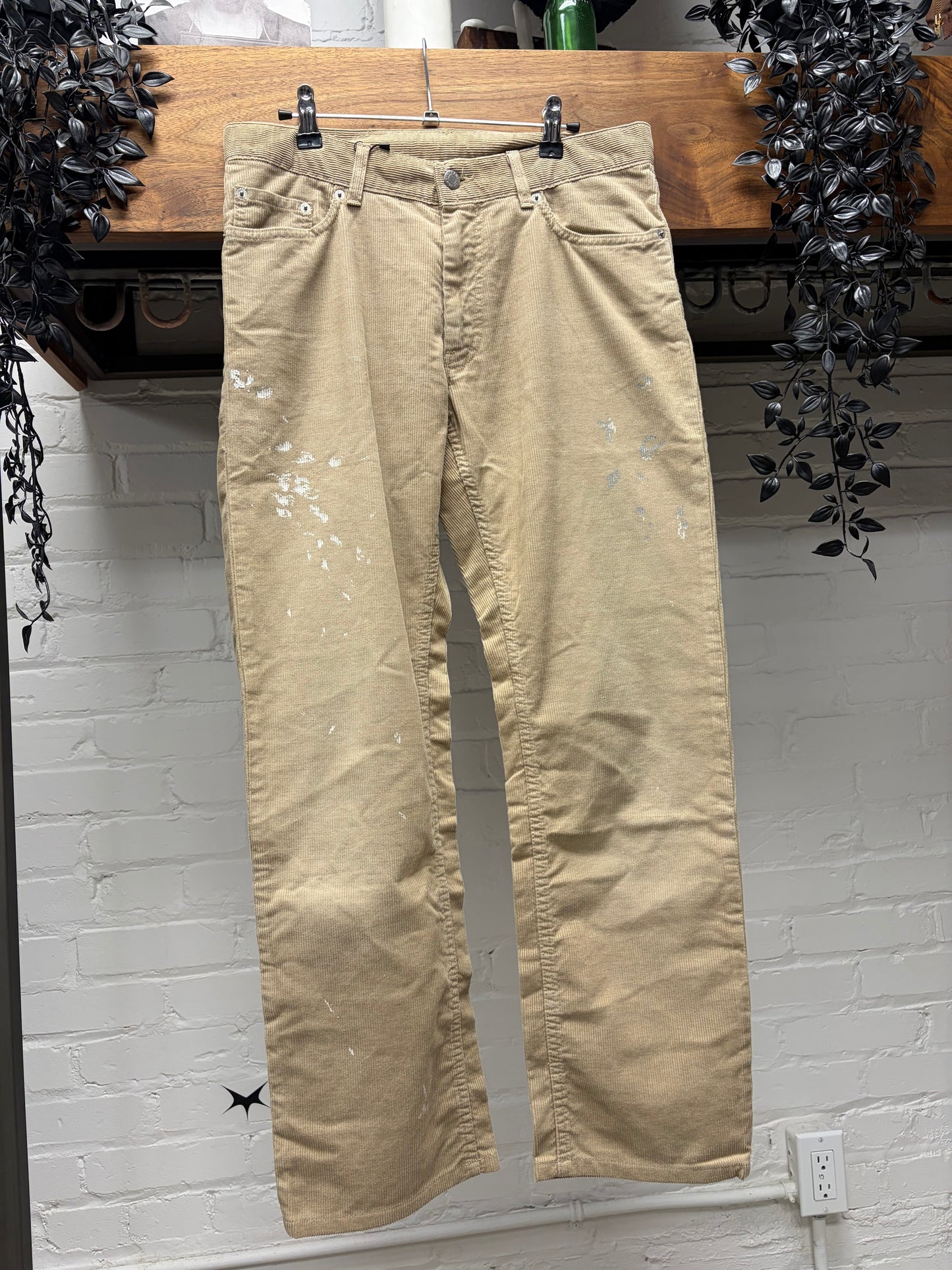 Vintage Helmut Lang ‘Painter’ Brown Corduroy Bootcut Denim