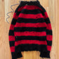 Autumn Winter 2014 Junya Watanabe Loose Gauge Striped Mohair Sweater