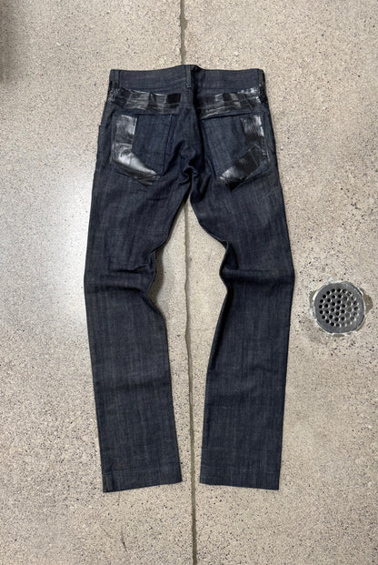 SS2008 Dolce & Gabbana ‘Tape’ Black Skinny Jeans