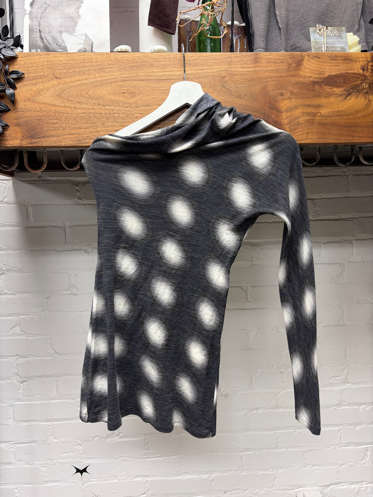 AW2008 Maison Martin Margiela Asymmetric ‘Off the Shoulder’ Long Sleeve Shirt