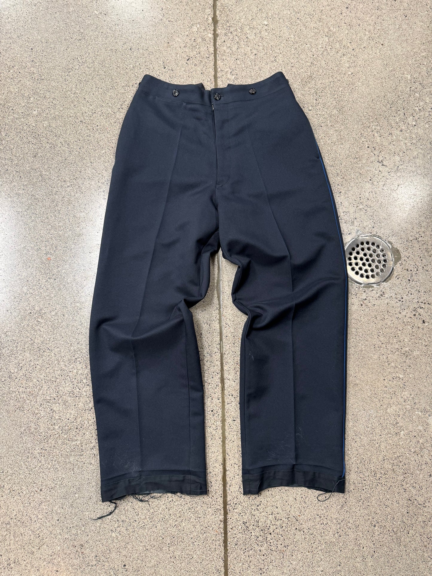 2021 Margiela ‘Buckle-Back’ Released Hem Wide Leg Trousers