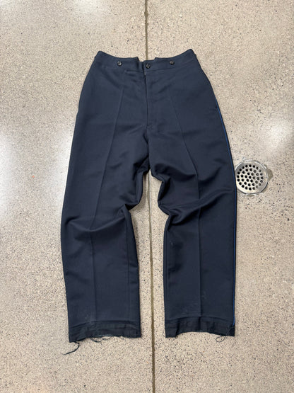 2021 Margiela ‘Buckle-Back’ Released Hem Wide Leg Trousers