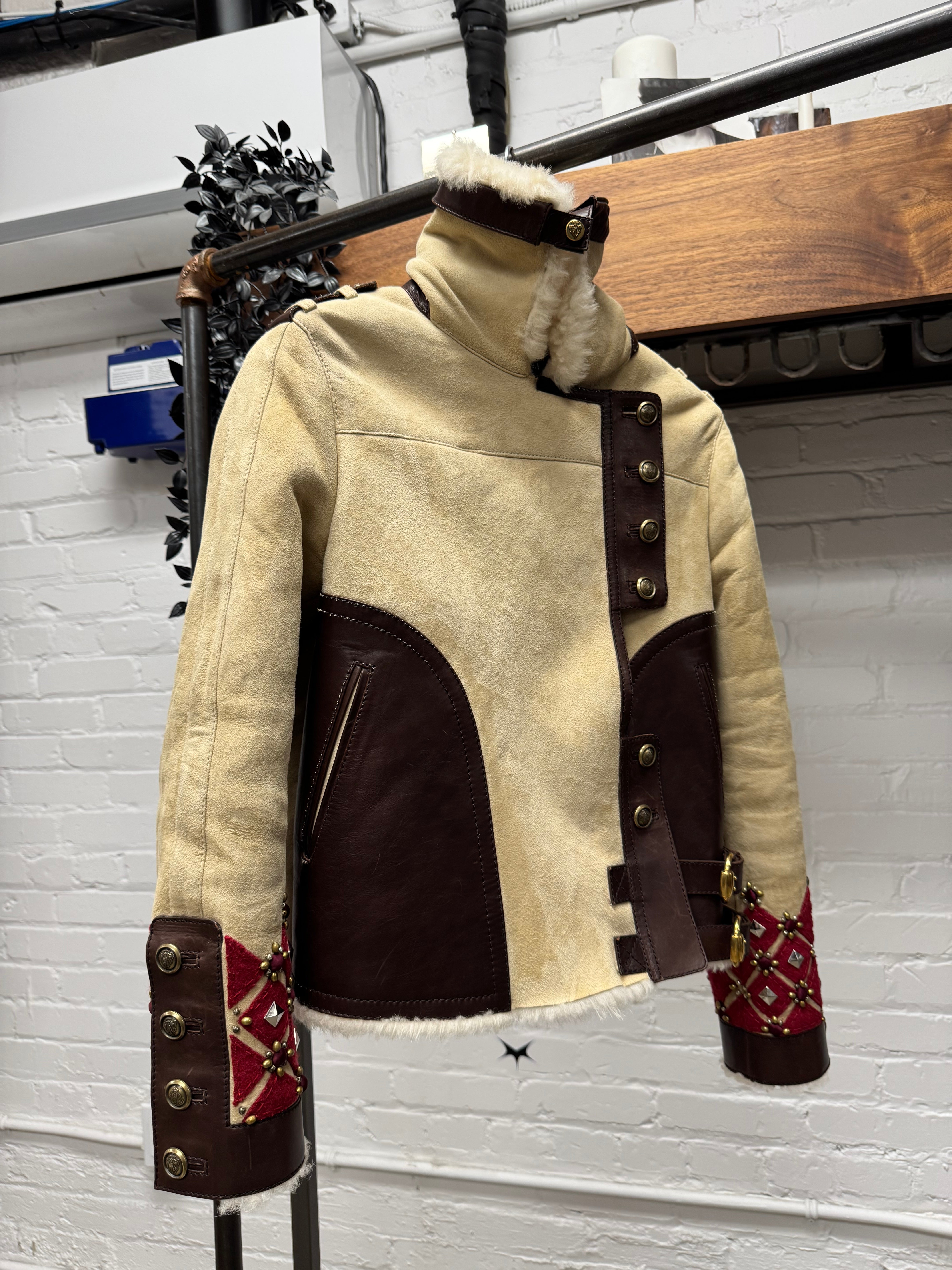 AW2008 Gucci by Frida Giannini Shearling 'Aviator' Jacket