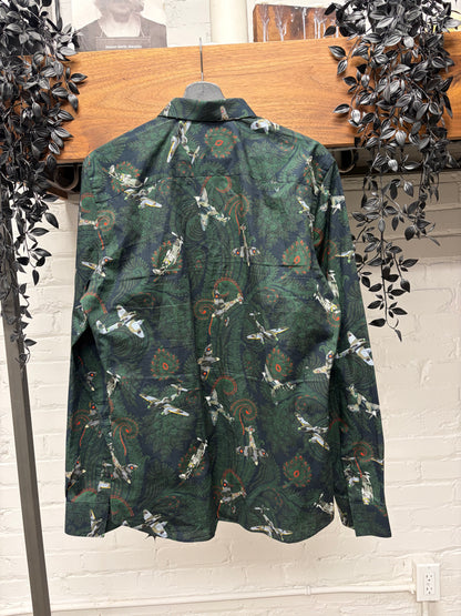Givenchy by Ricardo Tisci ‘Planes n’ Paisley’ Full Print Button Up Shirt