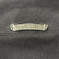 Chrome Hearts ‘Paper Jam’ Leather Cross Patch Sun-Faded Zip Up Hoodie
