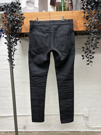 2022 Saint Laurent ‘D02’ Black Skinny Jeans