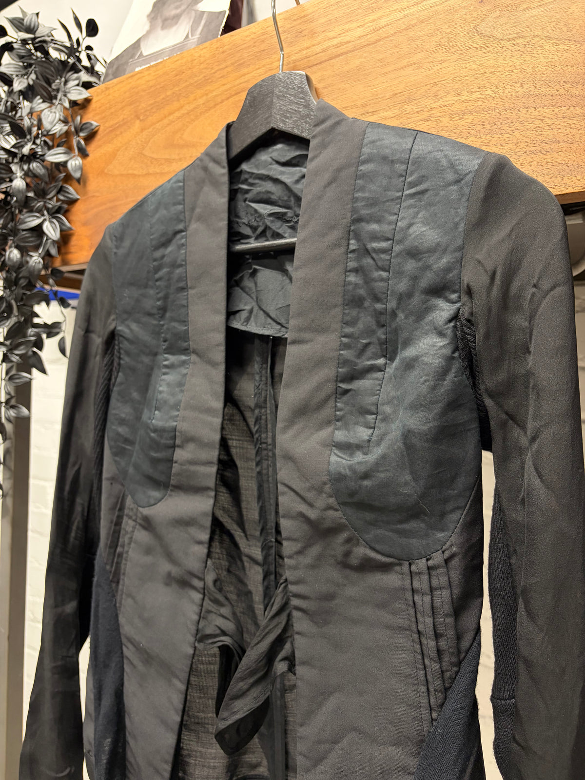 SS2006 Rick Owens ‘Tungsten’ Silk/Mohair Panelled Jacket