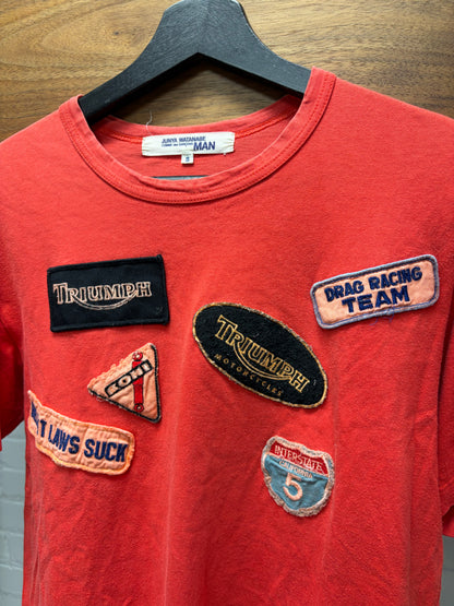 AW2002 Junya Watanabe ‘Motorcross’  Patched Badge Short Sleeve T-Shirt