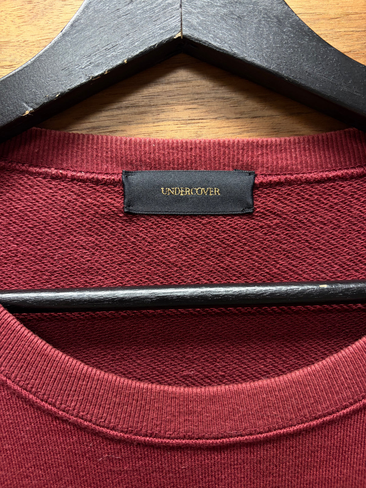 SS2015 Undercover ‘See no Evil’ Dark Red Cotton Sweatshirt