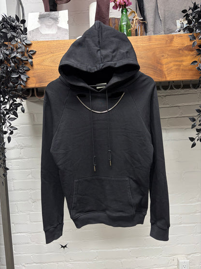2013 Saint Laurent by Hedi Slimane ‘Chain Distressed’ Black Pullover Hoodie