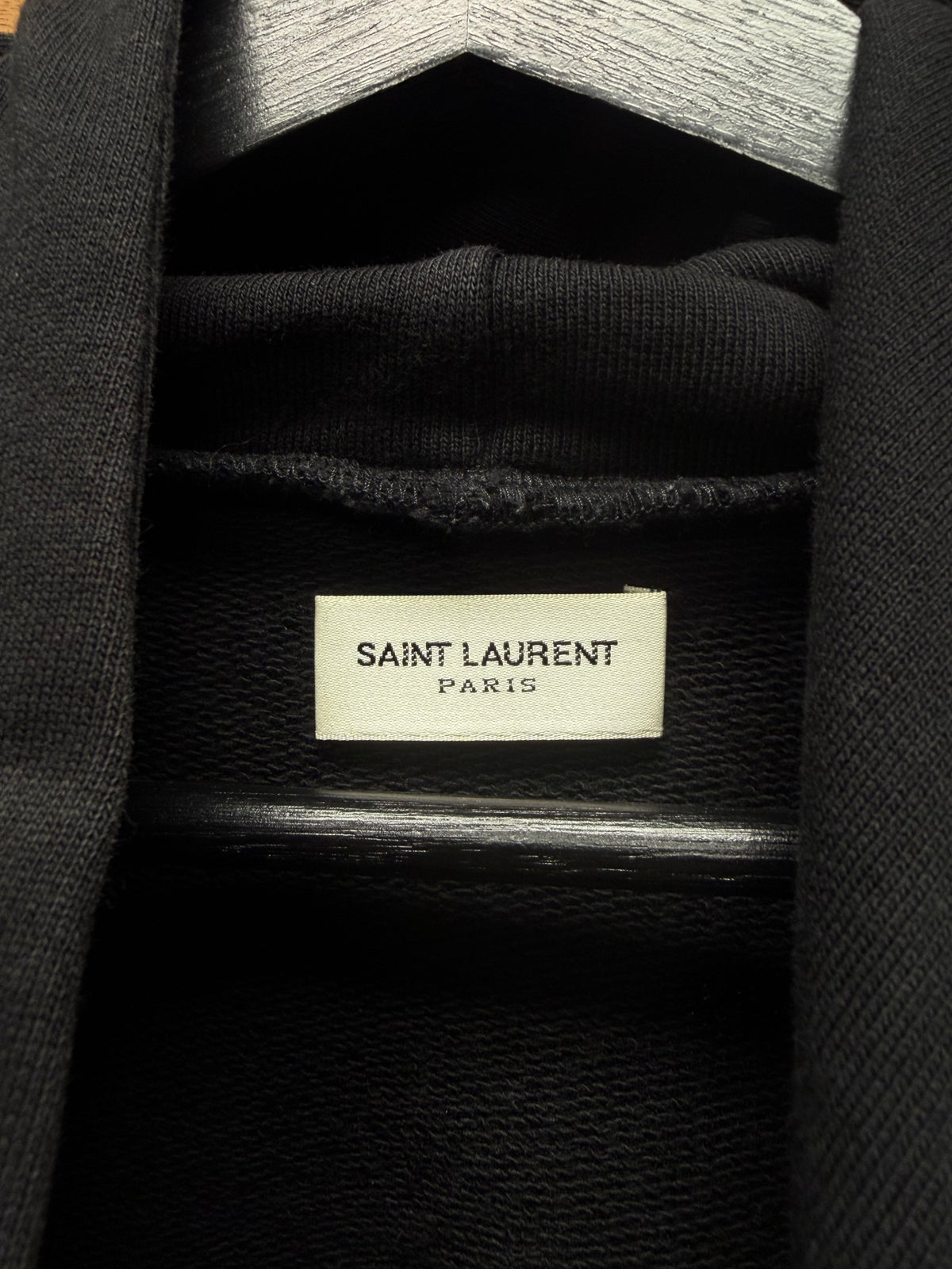 2013 Saint Laurent by Hedi Slimane ‘Chain Distressed’ Black Pullover Hoodie