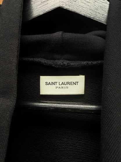 2013 Saint Laurent by Hedi Slimane ‘Chain Distressed’ Black Pullover Hoodie