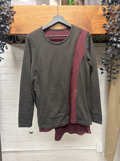Yohji Yamamoto ‘Ground Y’ Reconstructed Cotton Long Sleeve Shirt
