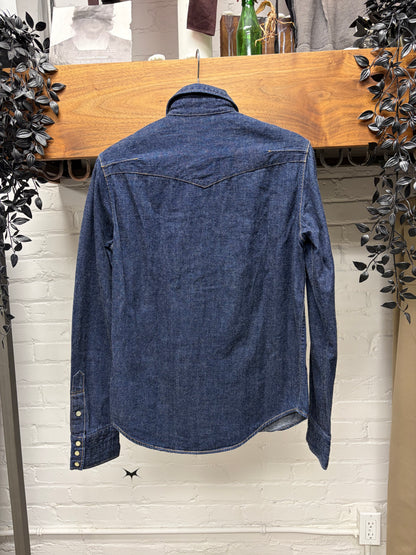 AW2007 Number (N)ine ‘Love God Murder’ Pearl Button Snap Denim Shirt