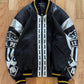 Vintage 1990s Pelle Pelle Soda Club Silver Leather Jacket