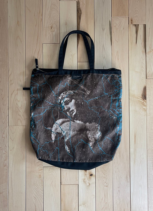 Vintage 90’s Jean Paul Gaultier Roman Faces Nylon Tote Bag