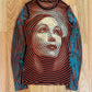 AW2001 Jean Paul Gaultier Marlene Dietrich Mesh Long Sleeve Top