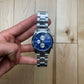 Katharine Hamnett Blue Face Two Tone Silver Watch