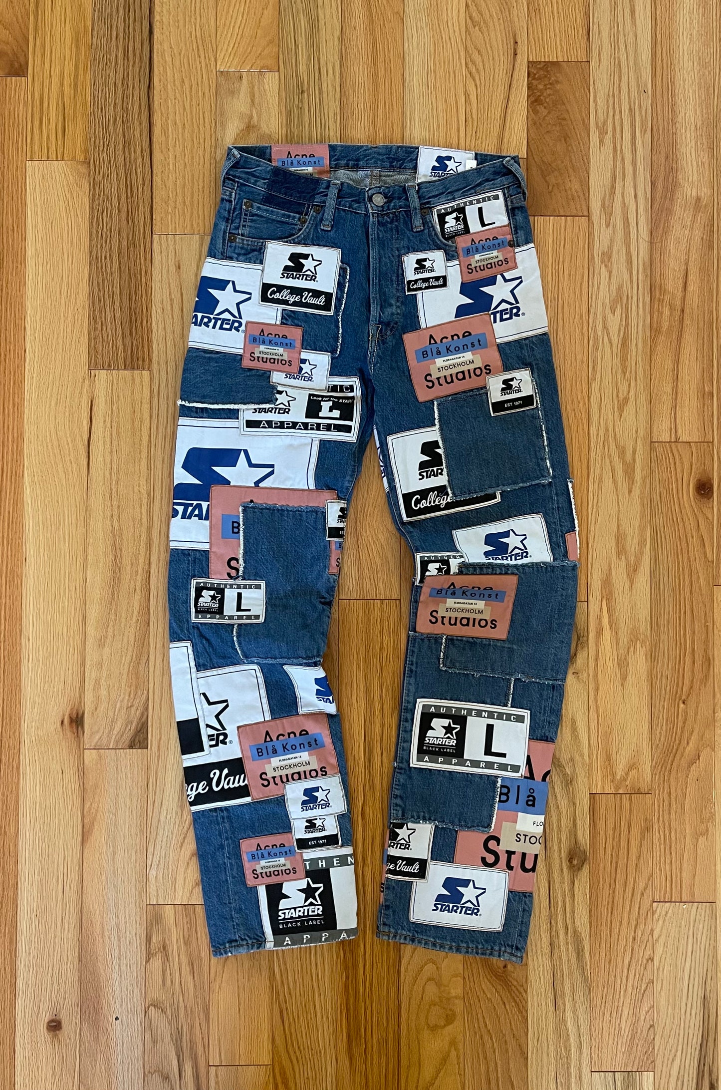 SS2019 Acne Studios x Starter “1996” Patchwork Denim