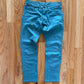 Kapital Teal Blue Corduroy Slim Skinny Cut Pants