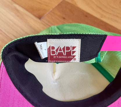 Early 2000s Baby Milo by Bape Rhinestone Logo Trucker Hat