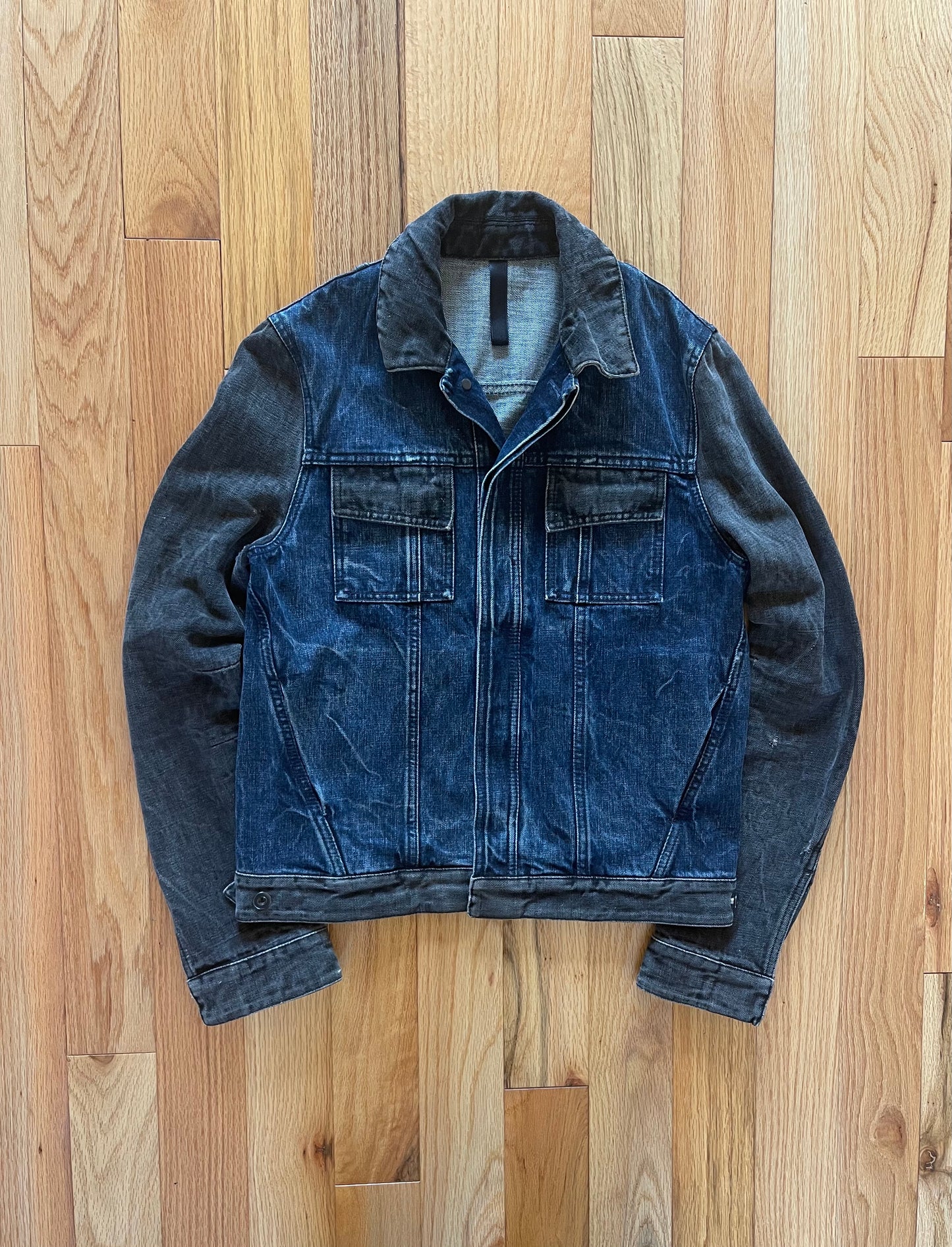 AW2010 Balenciaga Reconstructed Hybrid Denim Jacket