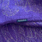 Hysteric Glamour Purple Snake Print Wool Scarf