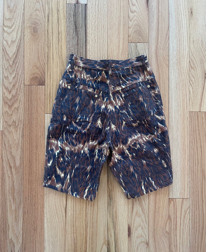 Vintage Jean Paul Gaultier Leopard Print Shorts