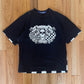 Junya Watanabe Skull Print Checkerboard Graphic T-Shirt