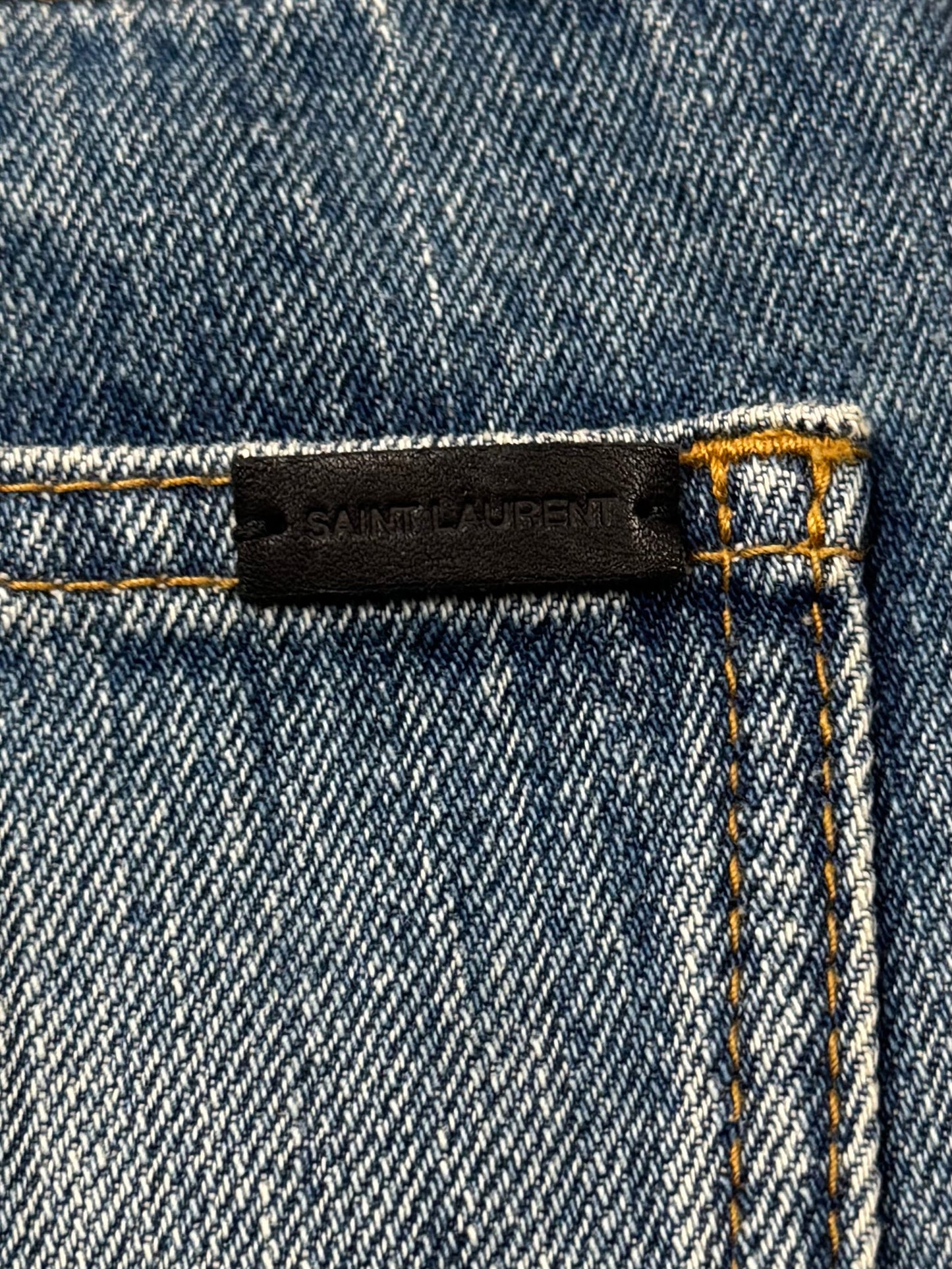 2024 Saint Laurent ‘D60’ Straight Leg Blue Denim