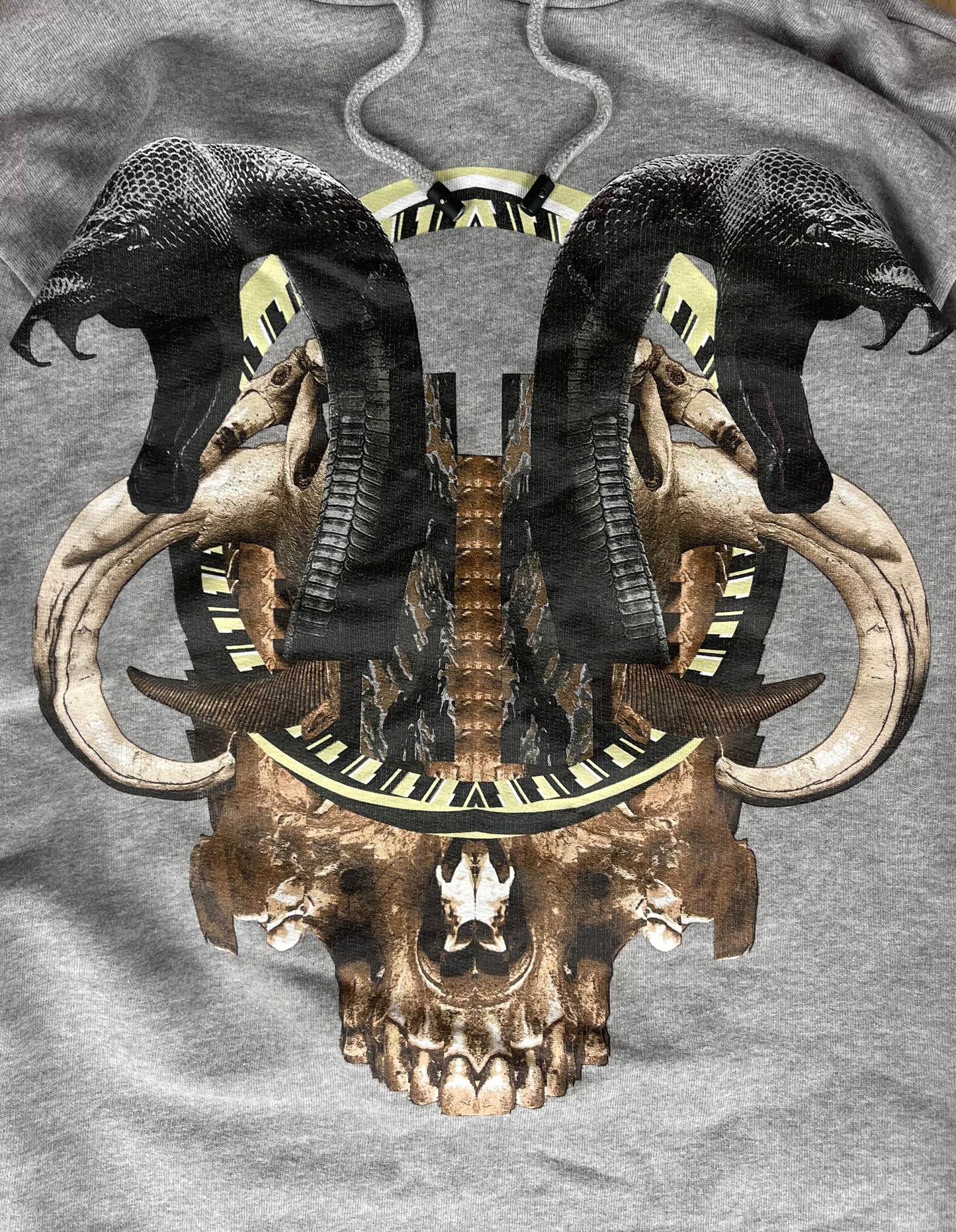 Marcelo Burlon Snakes and Skulls Graphic Pullover Hoodie