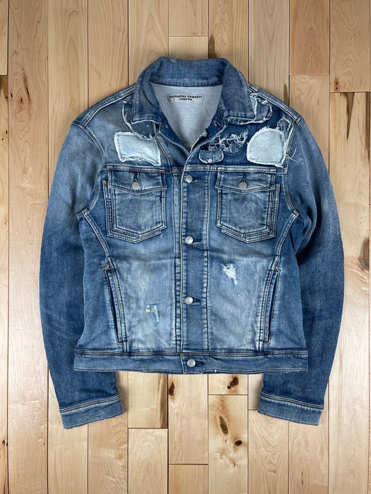 Vintage Katharine Hamnett Faux Denim Patchwork Jacket