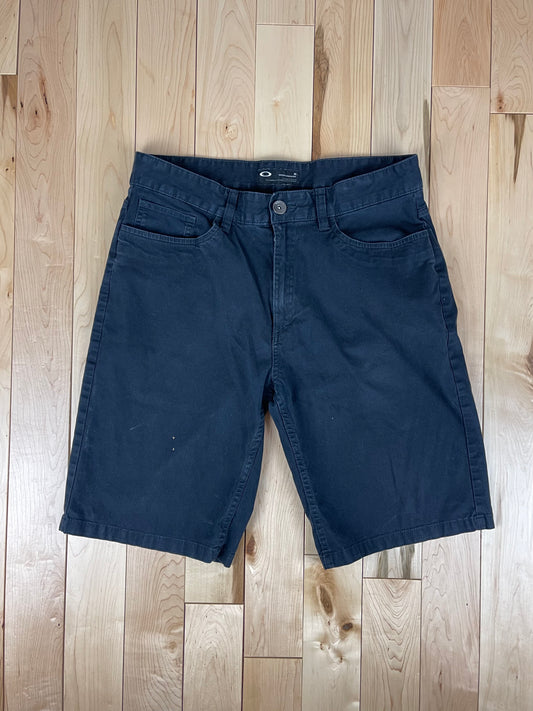 Oakley Navy Blue Cotton Shorts