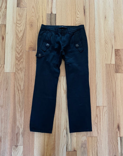 Julius Gasmask Slim Waxed Cargo Pants