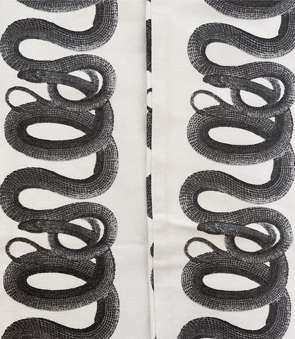 Hysteric Glamour Snake Print White/Black Denim