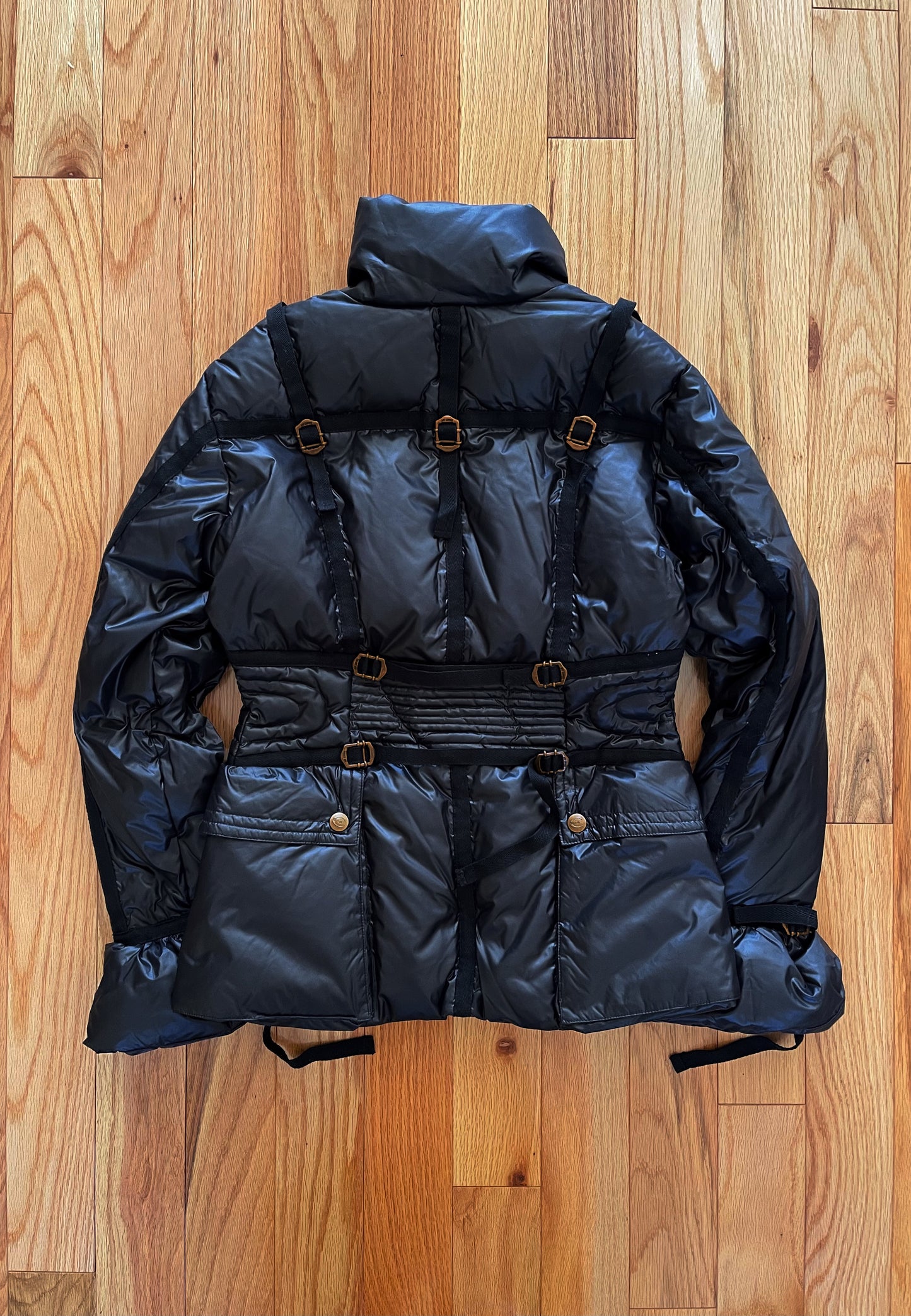 Early 2000’s Roberto Cavalli Bondage Strap Puffer Jacket