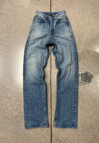 2024 Saint Laurent ‘D60’ Straight Leg Blue Denim