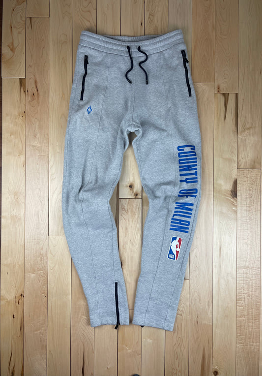 Marcelo Burlon x NBA County Of Milan Heather Gray Sweatpants