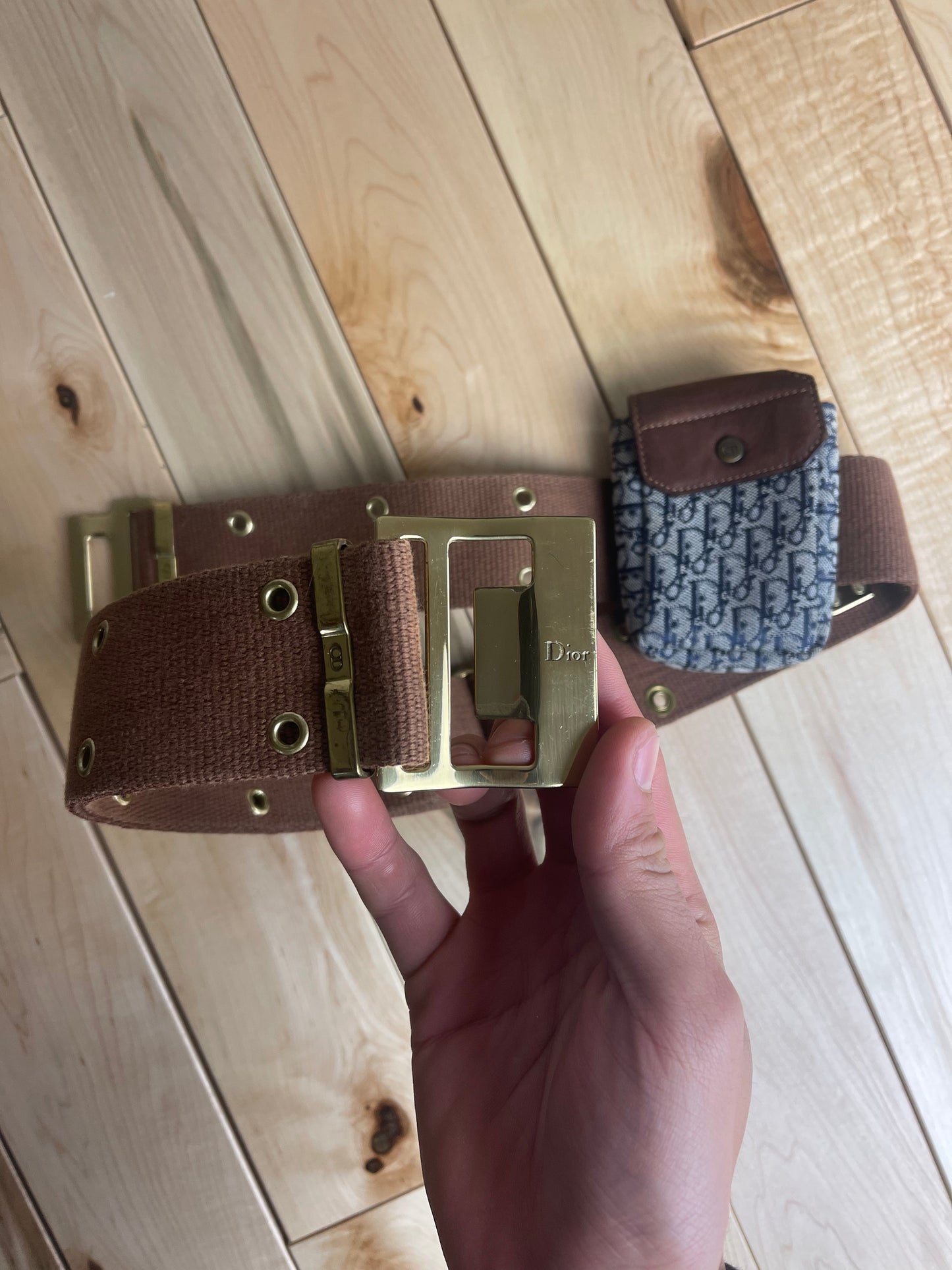 Vintage 90’s Christian Dior Trotter Monogram Utility Belt