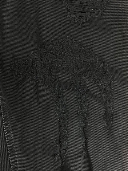 Dolce & Gabbana Washed Black Distressed Denim