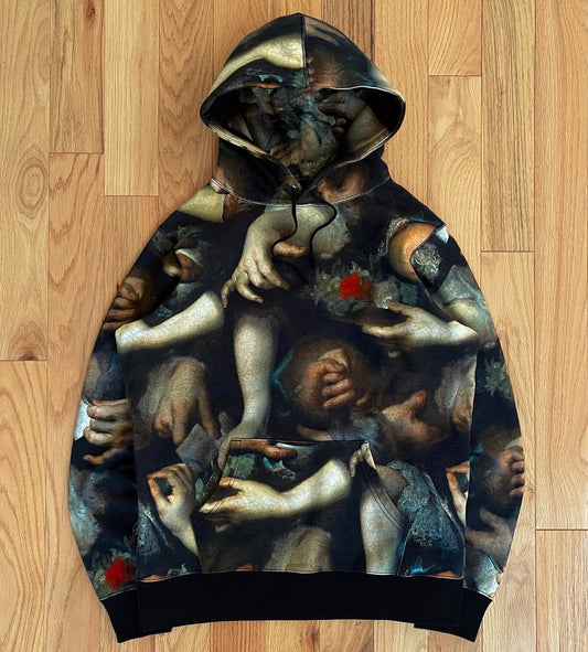 SS2015 Supreme x Undercover Study of Hands Full Print Hoodie