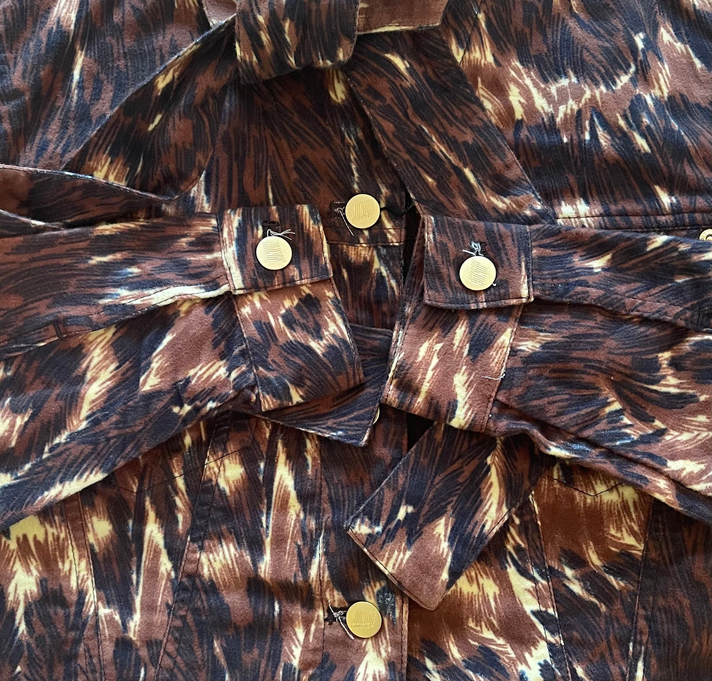 Vintage Jean Paul Gaultier Leopard Print Tied Jacket