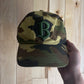 Bape Baseball Logo Green Ape Head Camo Hat